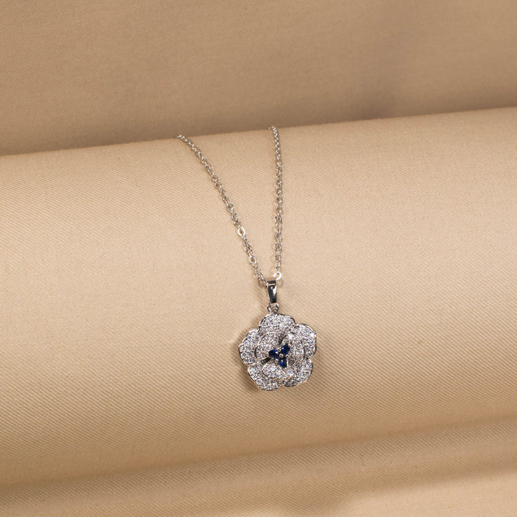The Starry Night Flower Pendant Set