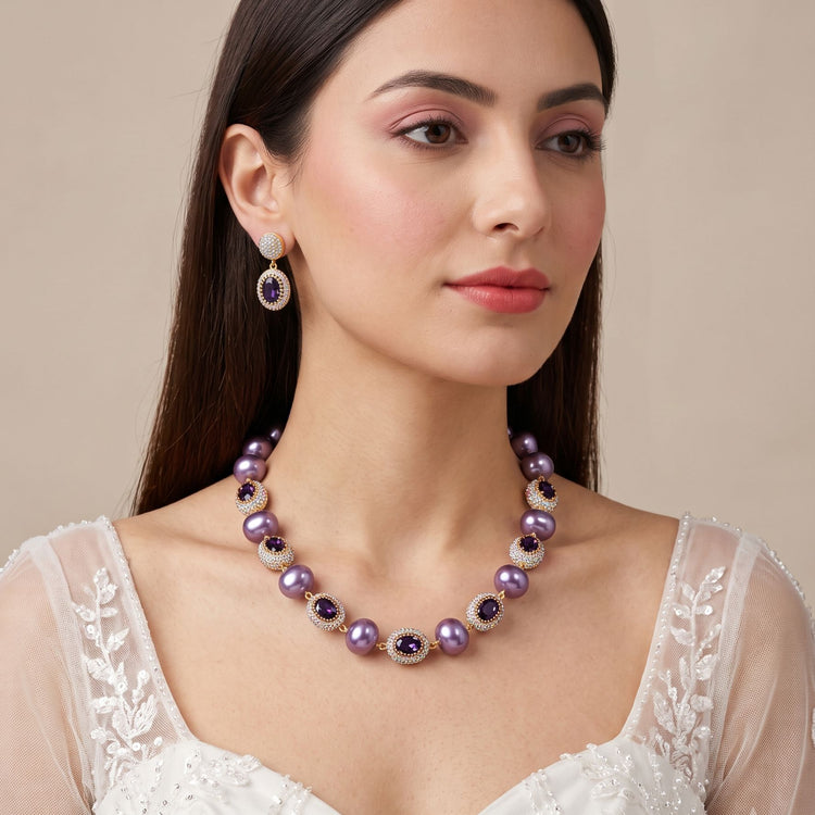 The Velvet Galaxy Necklace Set