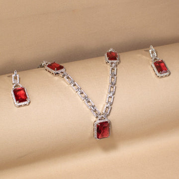 The Veranda Ruby Necklace Set
