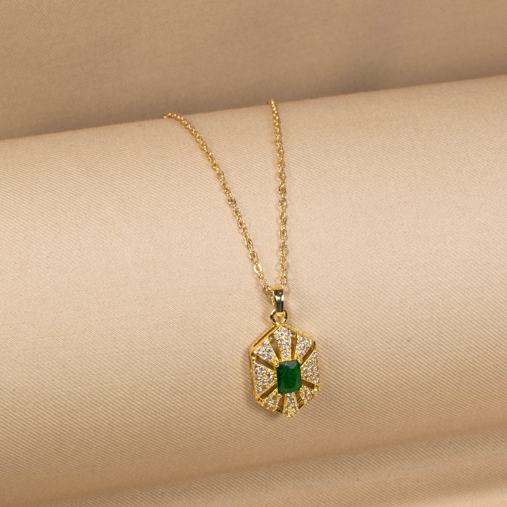 The Verdant Sunburst Pendant Set