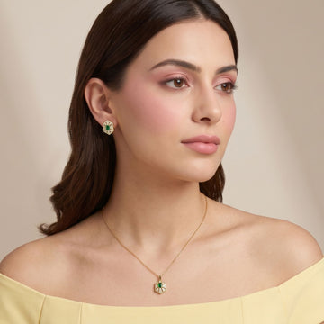 The Verdant Sunburst Pendant Set