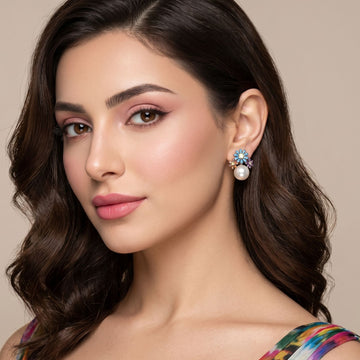 The Vibrant Tiara Studs