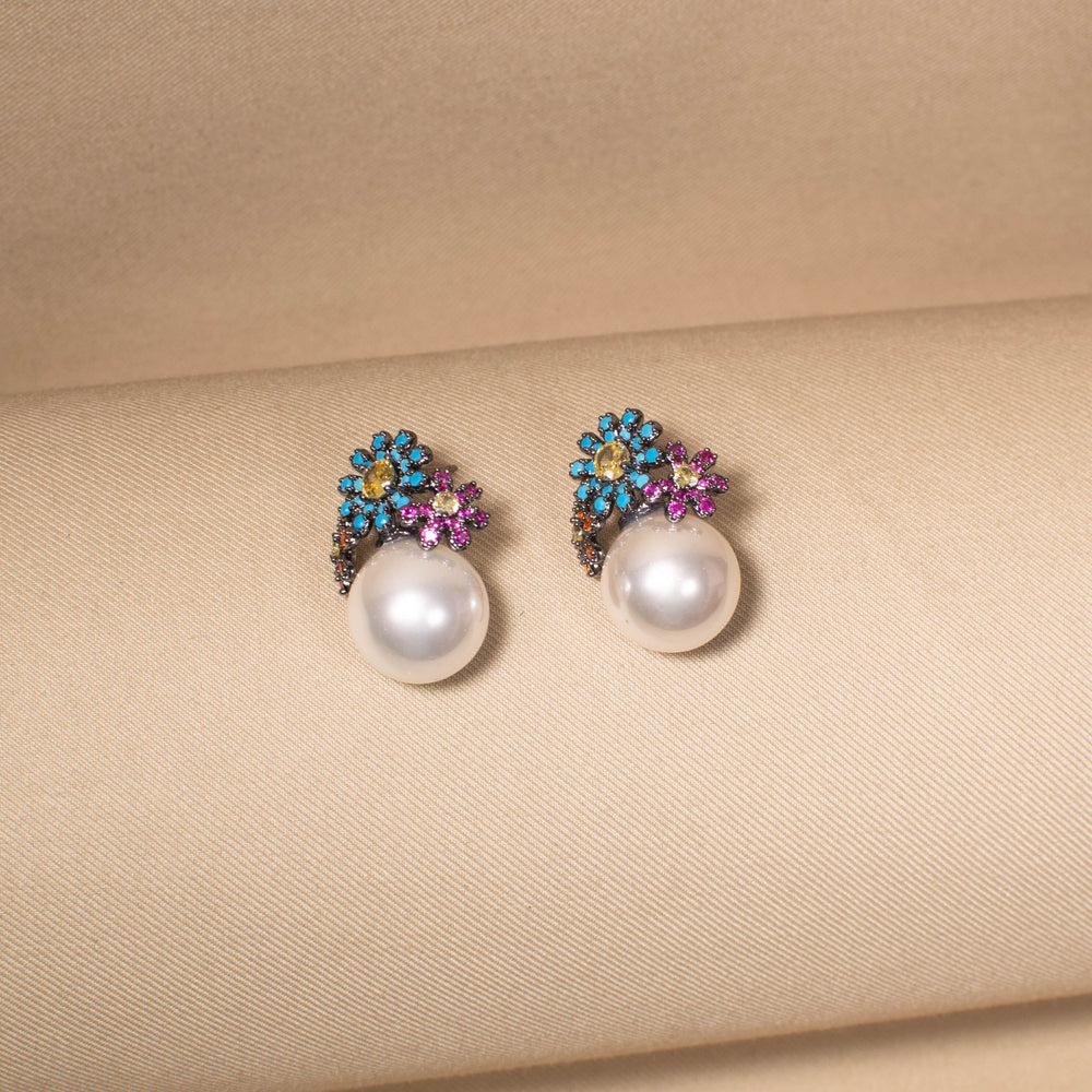 The Vibrant Tiara Studs