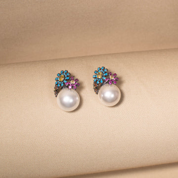 The Vibrant Tiara Studs