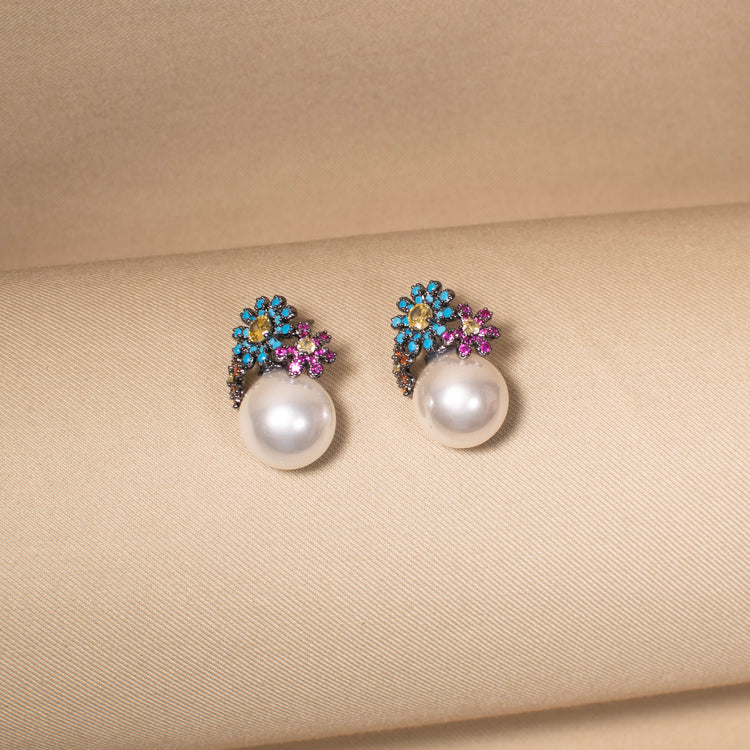 The Vibrant Tiara Studs