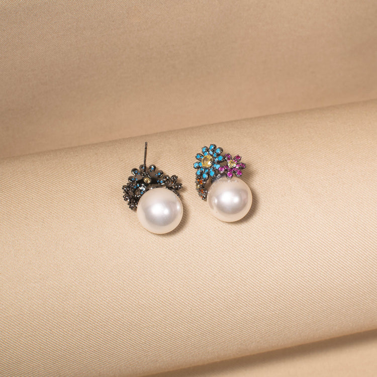 The Vibrant Tiara Studs