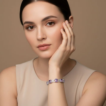 Lyanna Bracelet-Purple-Glitterati Collection
