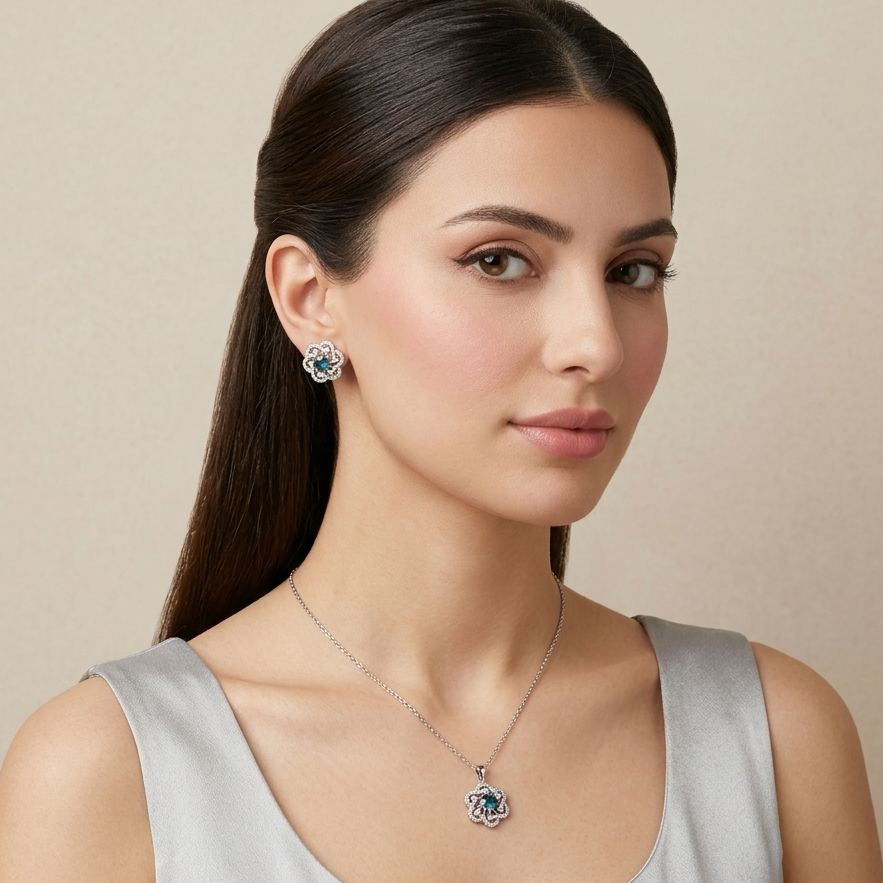 Tidal Ripple Pendant Set