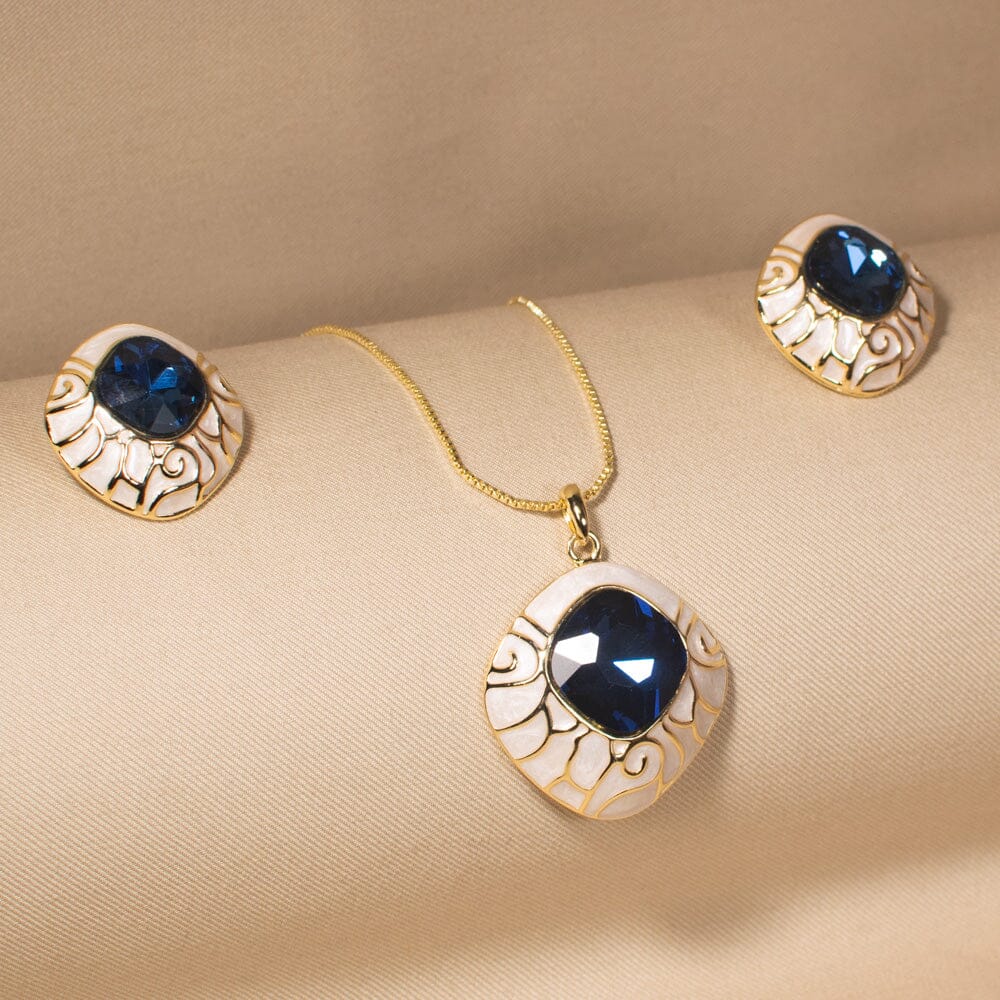 Tiffany Pendant Set - Blue