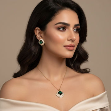 Tiffany Pendant Set - Green