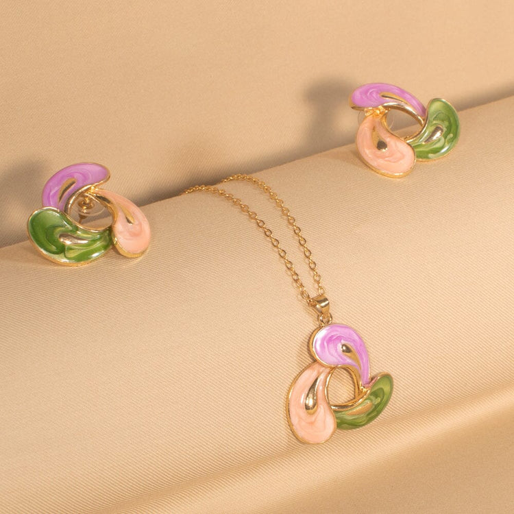 Triple Treat Enamel Pendant Set - Pastel