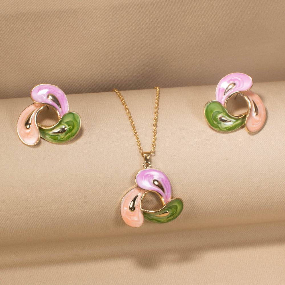 Triple Treat Enamel Pendant Set - Pastel