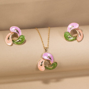 Triple Treat Enamel Pendant Set - Pastel