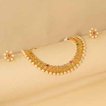 Triveni Necklace Set - Pratha Collection
