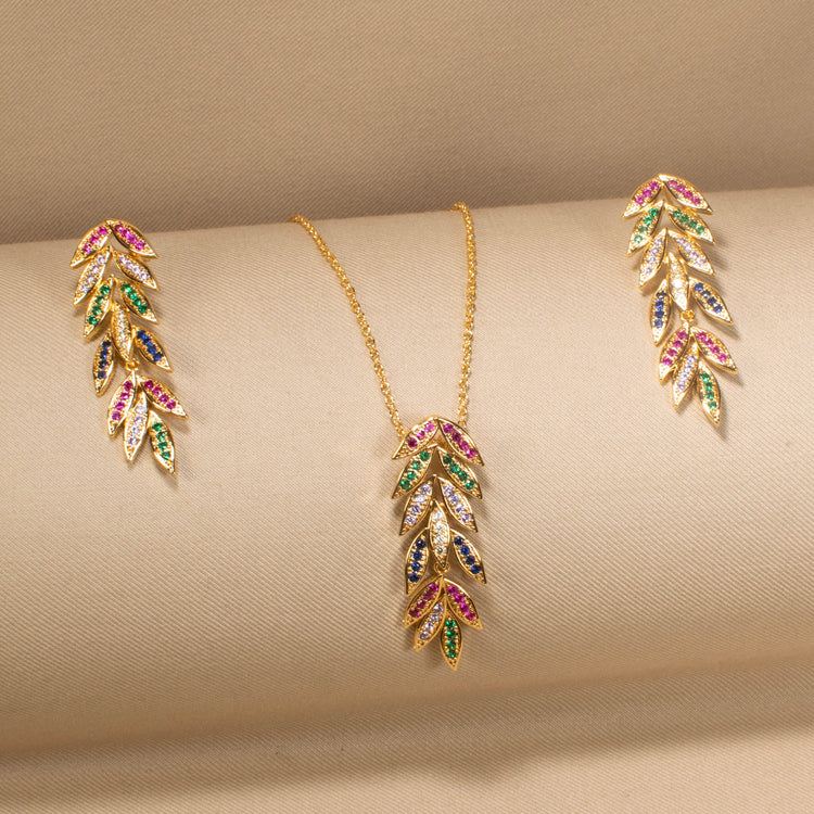 Tropical Cascade Pendant Set