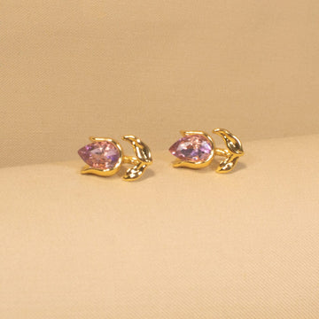 Tulip Garden Studs - Lilac