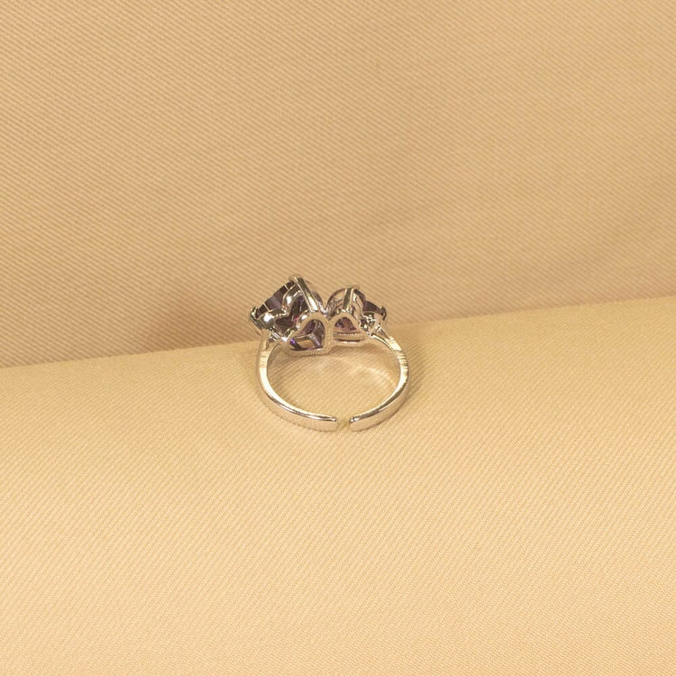 Twin Heart Ring - Platinum - The Forever Collection