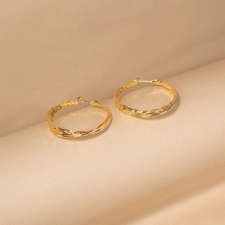 Twisty Hoops Earrings- Minima Collection