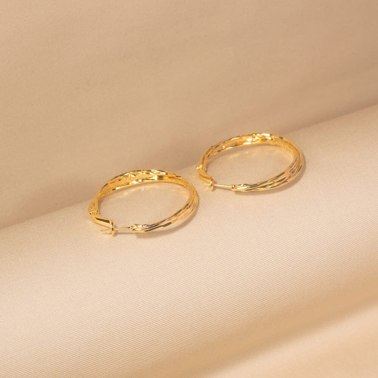 Twisty Hoops Earrings- Minima Collection