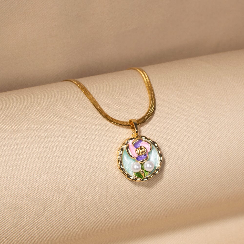 Vanessa Pendant Set-Green