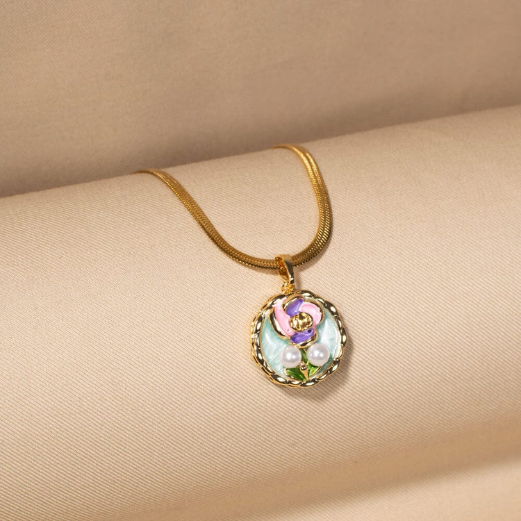 Vanessa Pendant Set-Green