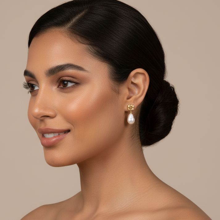 Veda Earrings - Freshwater Pearl Collection