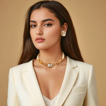 Vellora Grace Necklace Set - Pratha Collection