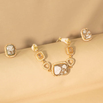 Vellora Grace Necklace Set - Pratha Collection