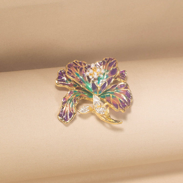 Velvet Petal Majesty Brooch