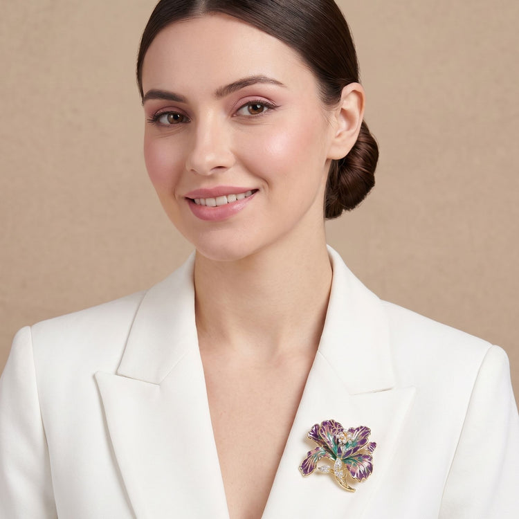 Velvet Petal Majesty Brooch