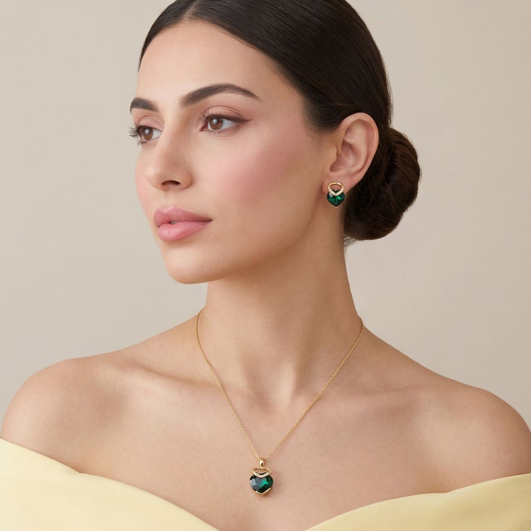 Verdant Elegance Pendant Set