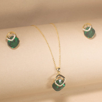Verdant Elegance Pendant Set