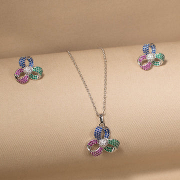 Vibrant Bloom Trio Pendant Set