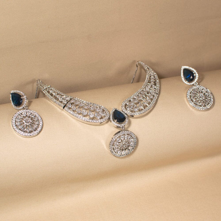 Victoria Necklace Set - Blue