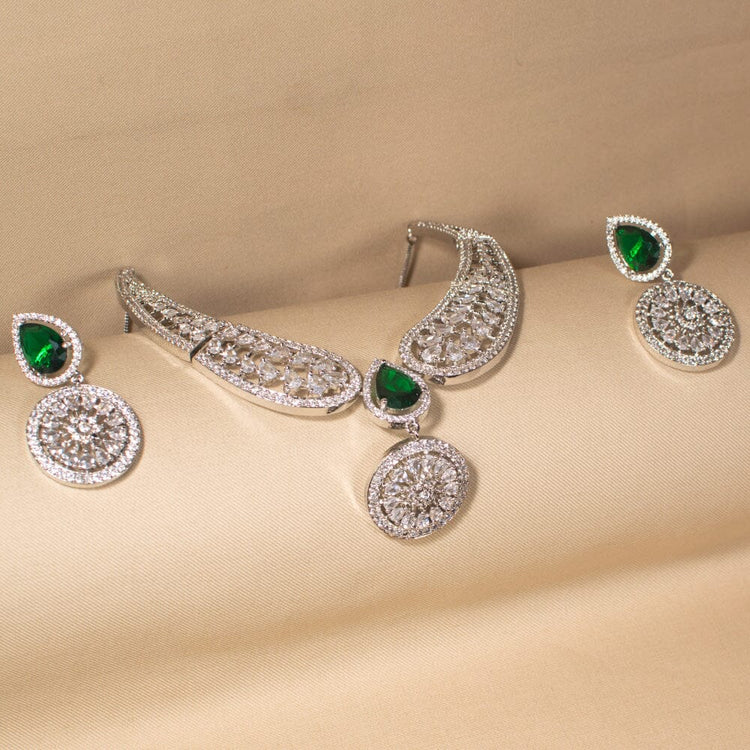 Victoria Necklace Set - Green