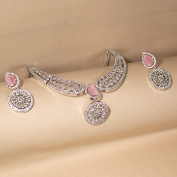 Victoria Necklace Set - Pink