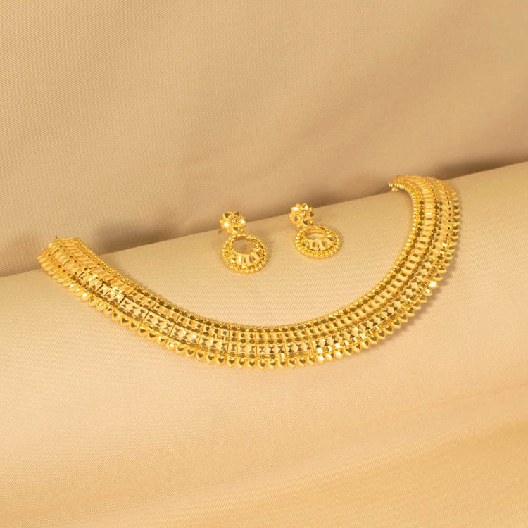 Vijaya Gold Replica Necklace Set - Alankar Collection