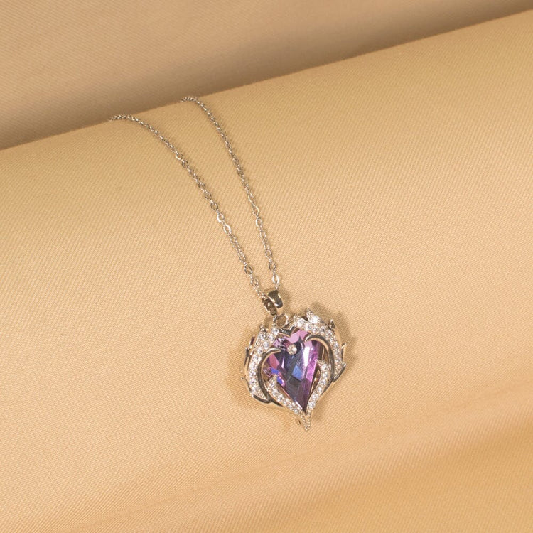 Violet Blaze Pendant Set - Edgy Collection