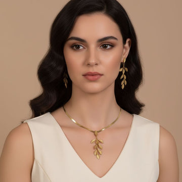 Whispering Leaves Pendant Set - Nature Collection