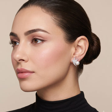 Wings of Grace Studs - Silver