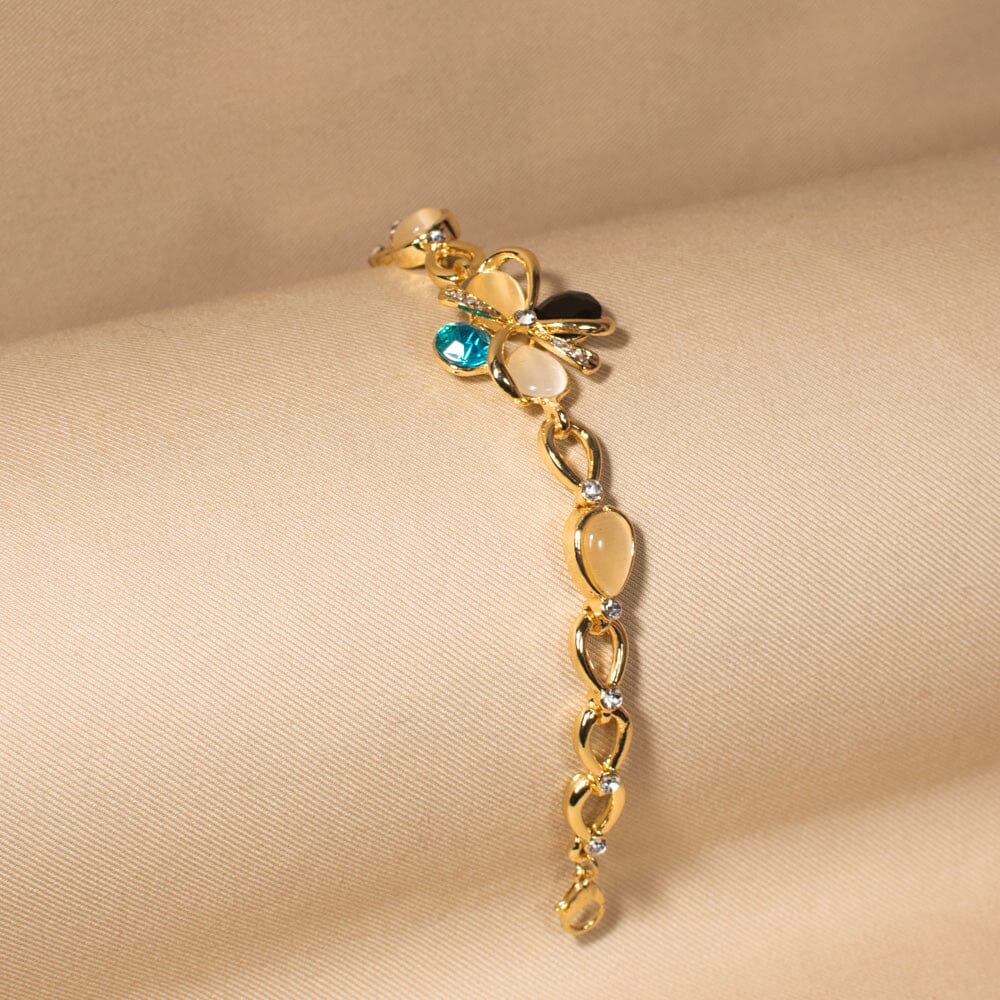Winter Blue Petal Bracelet