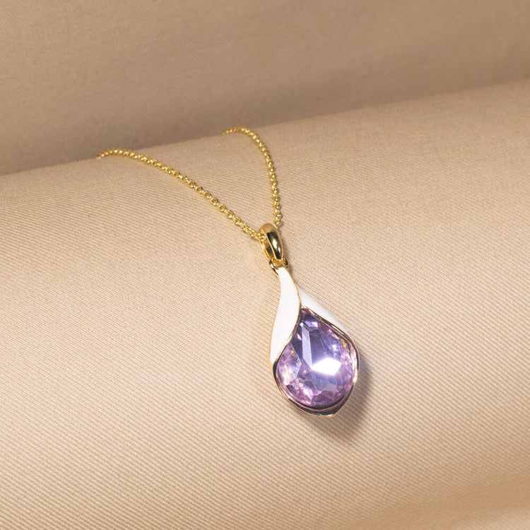 Purple Passion Drops Pendant Set