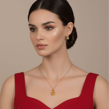 Yellow Love Pendant Set - Minima Collection