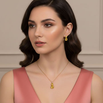 Yellow Love Pendant Set - Minima Collection