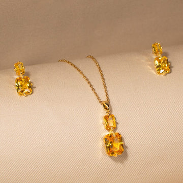 Yellow Love Pendant Set - Minima Collection