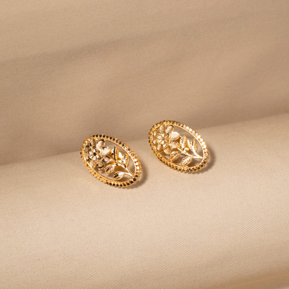 Zahra Golden Necklace Set - Alankar Collection