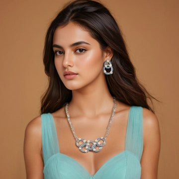Zyra Luxury Necklace Set -  Glitterati Collection