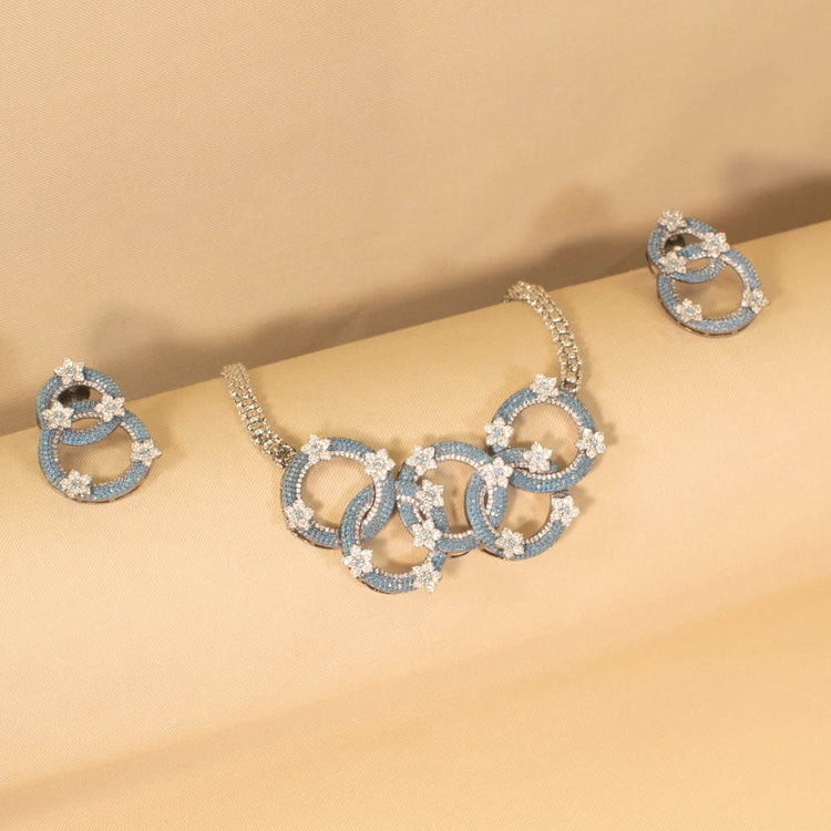 Zyra Luxury Necklace Set -  Glitterati Collection