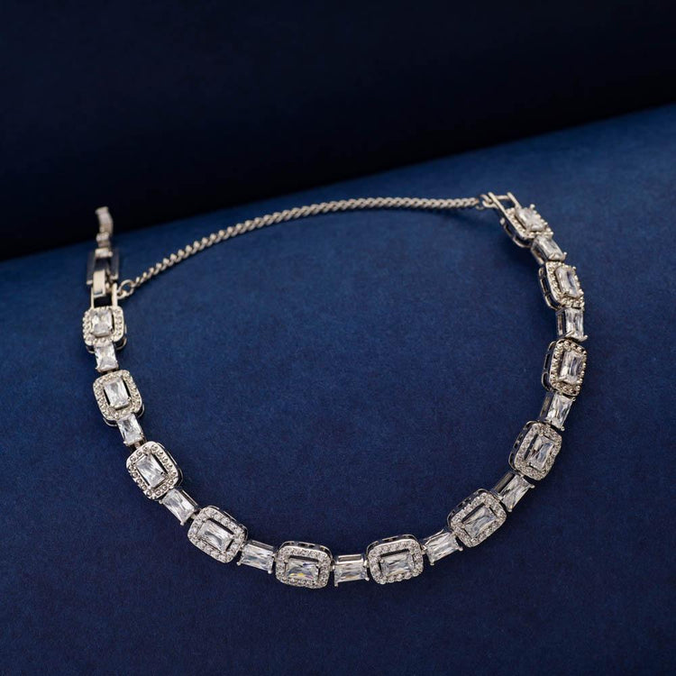 American Diamond Bracelet for Weddings and Party - Anniversary Gift ...