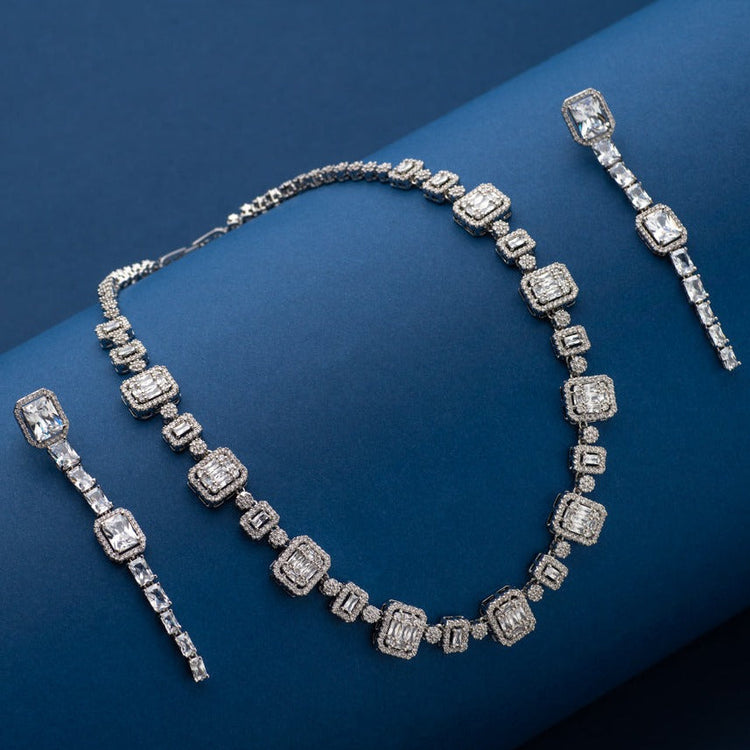 Shop 2.5mm Classic Diamond Tennis Necklace 18K White Gold Online